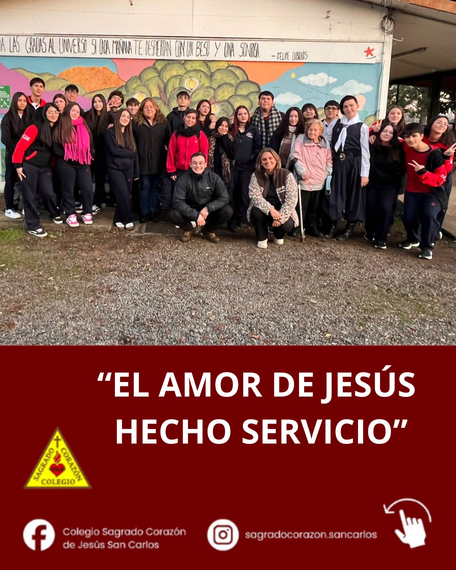 Comunidad escolar realiza acciones solidarias en San Carlos y Cauquenes