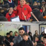 Orquesta del establecimiento ofrece concierto en la Escuela Rivera de Ñuble